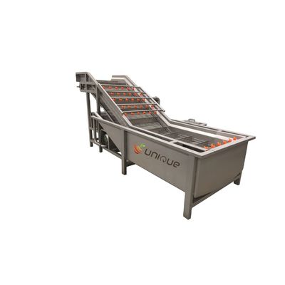1000-1500kg/h Ικανότητα Μηχανή πλύσης λαχανικών και φρούτων