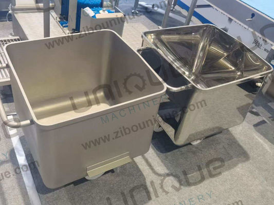 Τρόλο κρέατος για τη μεταφορά κοτόπουλου, βοδινού κρέατος και ψαριών σε εργοστάσια μεταποίησης 200L SUS304