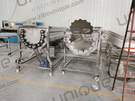 Προηγμένη μηχανή επεξεργασίας χοιροδράμων με αυτόματο καθαρισμό και πλύσιμο με βούρτσα