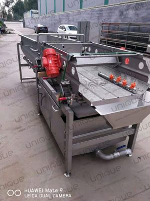 Μεγάλη χωρητικότητα 2000kg/ώρα Μηχανήματα για την κοπή λαχανικών, λάχανο, μαρούλι, λουτρό, πλύση και επεξεργασία