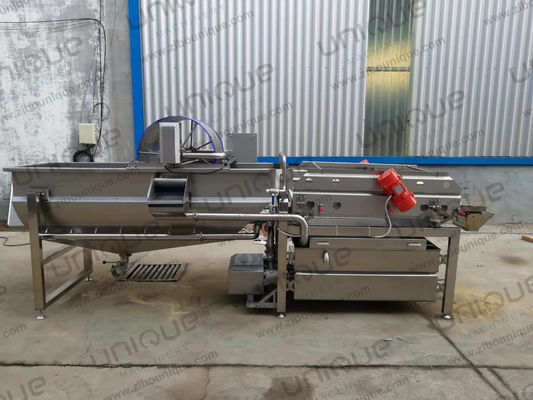 Προσαρμοσμένη τάση 1.5 τ/ώρα χωρητικότητα Πλυντήριο λαχανικών και σαλάτων για καθαρισμό