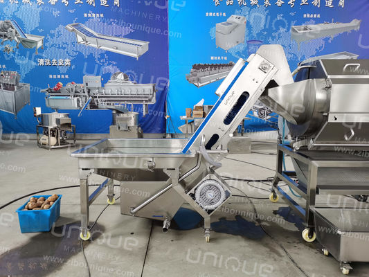 Μηχανή απολέπισης και πλύσης πατάτας 2,25 kw για τις βιομηχανίες μεταποίησης τροφίμων