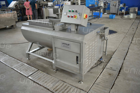 Εμπορική κουζίνα 500 kg/ώρα Πλυσίστωση με άμμο επιφάνειας Πλυντήριο φρούτων και λαχανικών