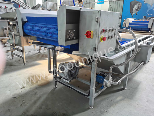 1000-1500kg/h Ικανότητα Μηχανή πλύσης λαχανικών και φρούτων