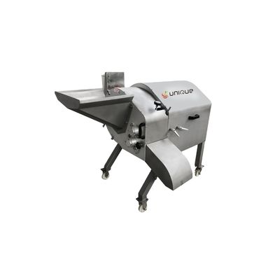 Βιομηχανική μηχανή κοπής κρεμμυδιών με 1.5kw Ηλεκτρική κόψιμο κούβων λαχανικών αποδοτικότητα