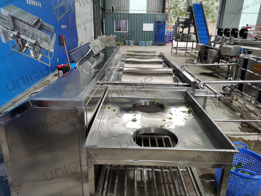 1000kg/h Βιομηχανικό πλυντήριο ντομάτας Καλαμπόκι Πλυντήριο φρούτων Λαχανικά κρεμμύδια Πλυντήριο καθαρισμού